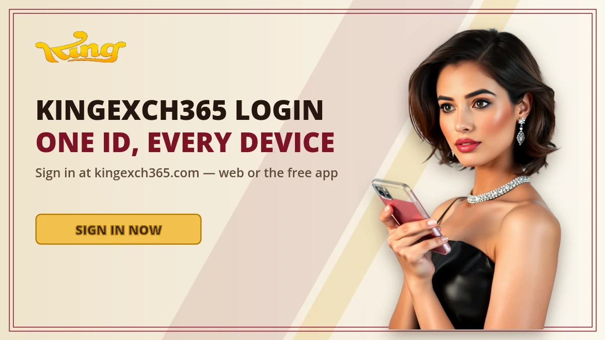 Kingexch365 login with one King Exchange 365 ID on every device